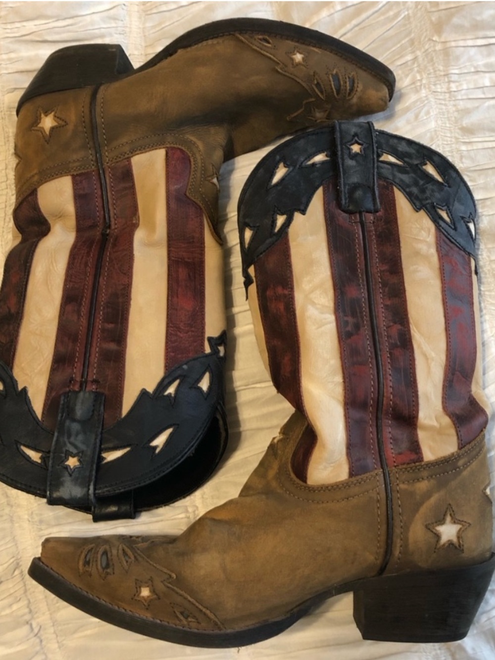 Laredo flag cowboy boots